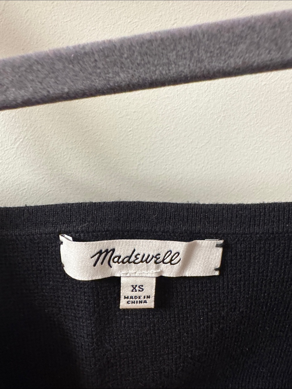 Madewell Black Ribbed Tank Top with Low Back Size XS - Picture 3 of 3
